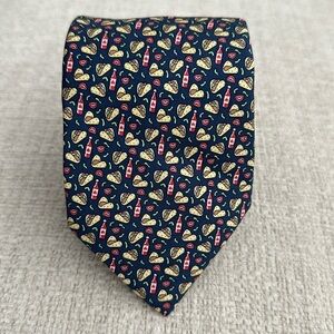 Vineyard Vines Rare Chips & Salsa Tie Navy